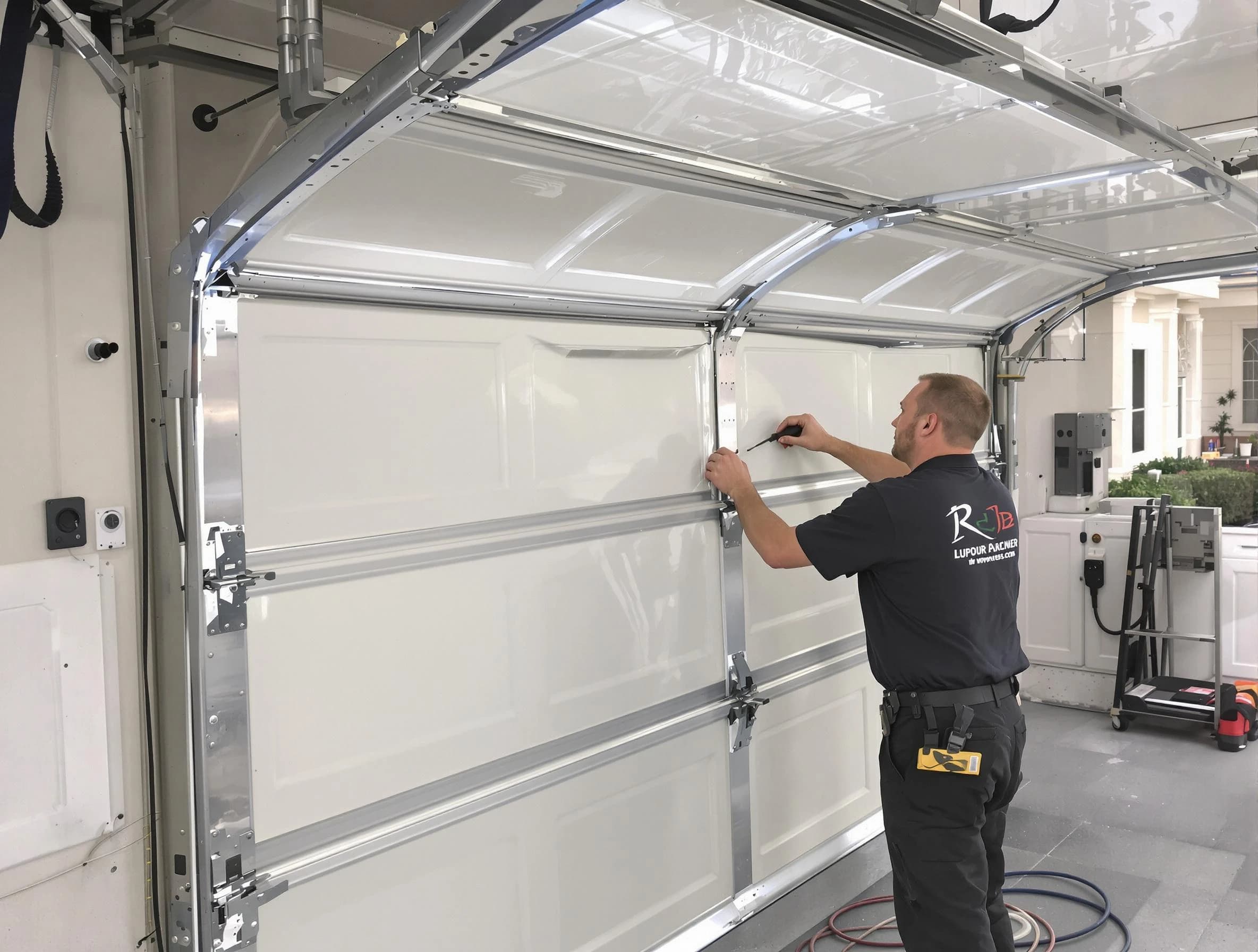 Ashland City Garage Door Repair professional performing panel repair in Ashland City