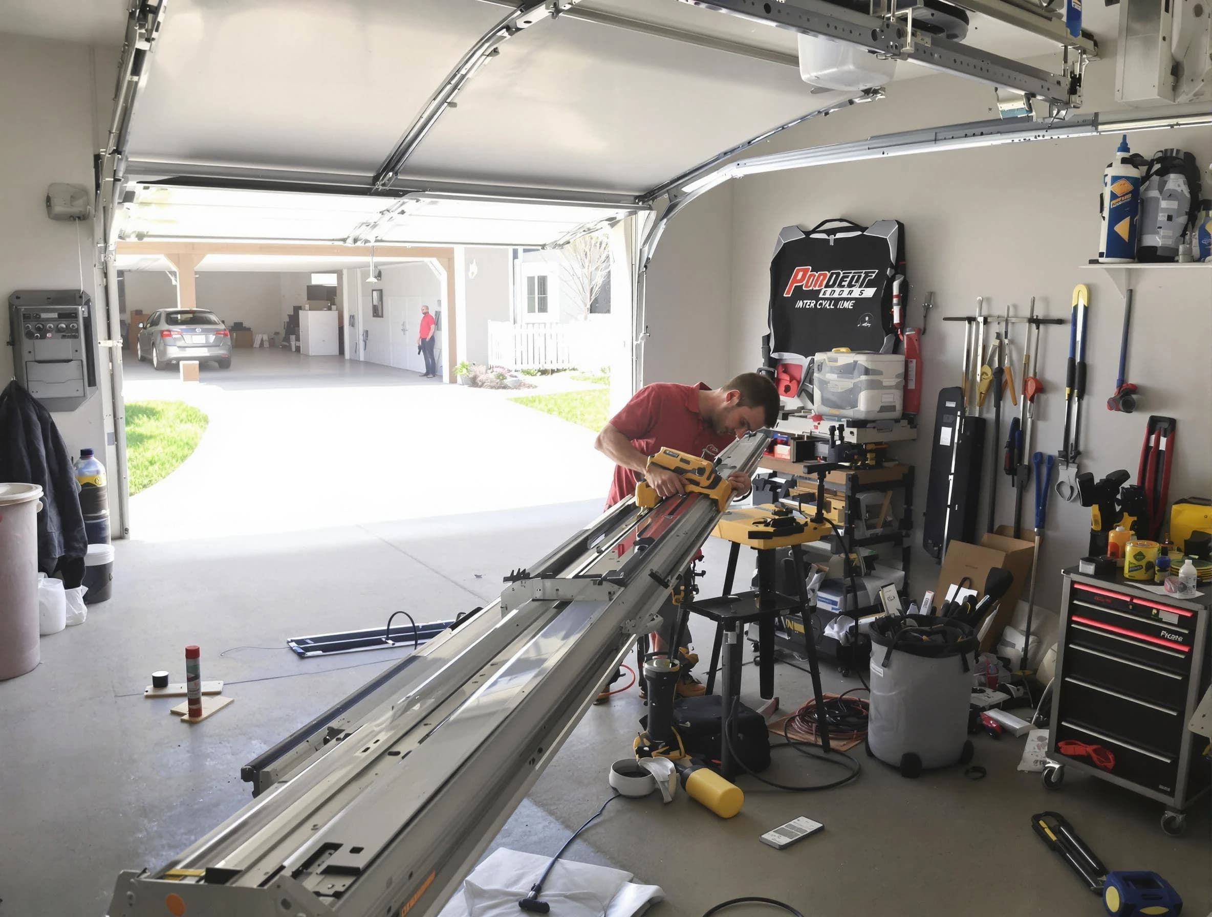 Ashland City Garage Door Repair expert performing track repair in Ashland City