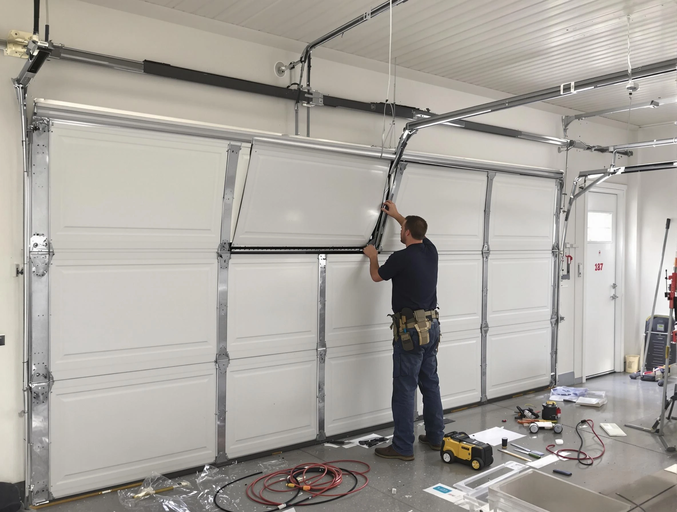 Garage Door Section Replacement in Ashland City