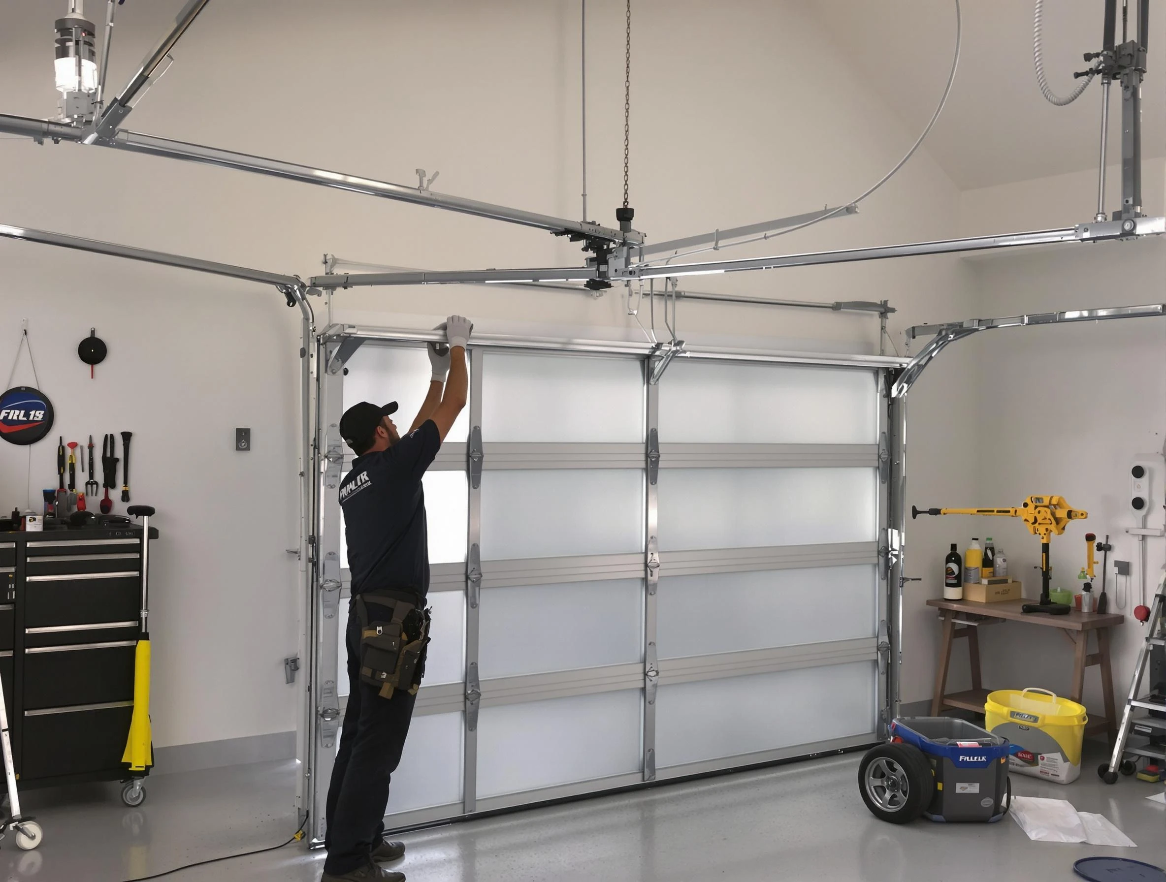 Ashland City Garage Door Repair certified team performing precision garage door installation in Ashland City