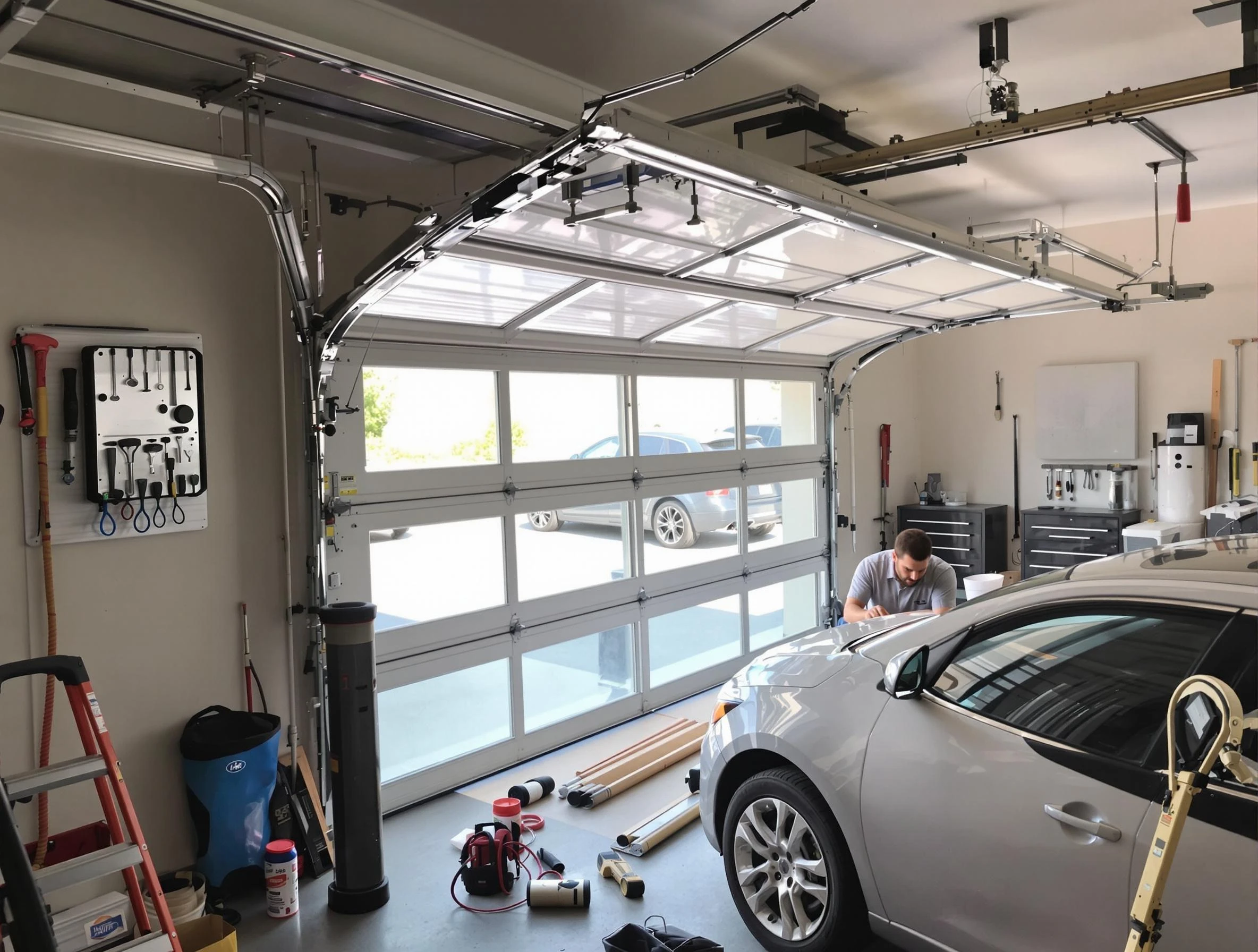 Garage door noise reduction service by Ashland City Garage Door Repair in Ashland City